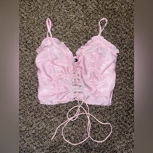 PINK CROP TOP